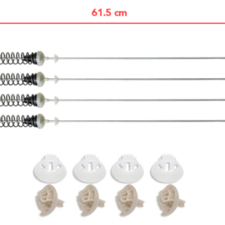 Amortiguadores de 60 cm  / Suspensión de 60 cm